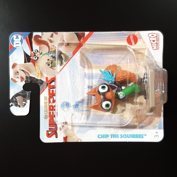 DC League of Super-Pets Squirrel Mattel Micro Collection 2" Toy Cake Topper Fig - Picture 1 of 7